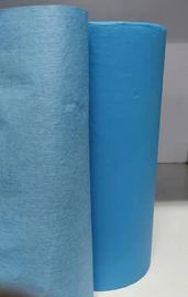 Viscose Bi - Lamination Medical Non Woven Fabric 28gsm Absorbent Glue 27gsm